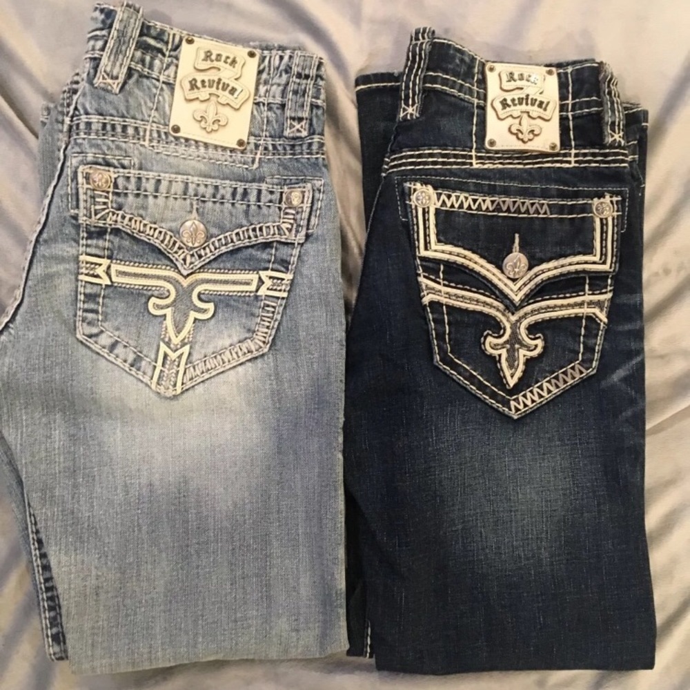 Men’s Rock Revival Jeans Bundle - 30